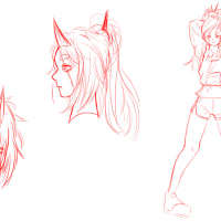 연습용 캐릭터디자인하나!둘셋야...