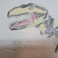 내 8살 사촌 동생이 그린 공룡 그림들 보고가라