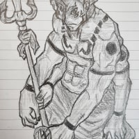 예전에 그린 그림 보는데