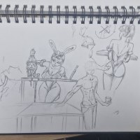 귀여운 토끼 낙서