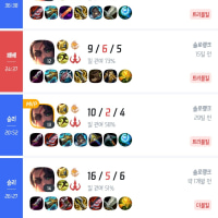 난 원딜 중 사미라가 젤 좋아..