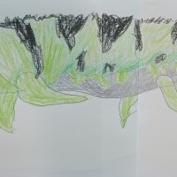 쥬라기 월드 보고 그린것