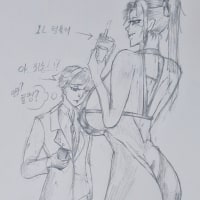 거인녀와 부딪힌 옵붕이 (똥꼬로그려서 똥퀄임)