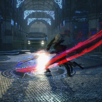 데빌메이크라이 5 아트록스 미라지 엣지 모드에 다크레드 이펙트 모드 추가했음