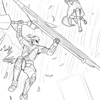 그림자 땅에서 기다린다