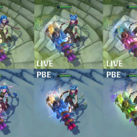 징크스 고귀 스킨 비주얼 변경 업데이트 전/후 비교