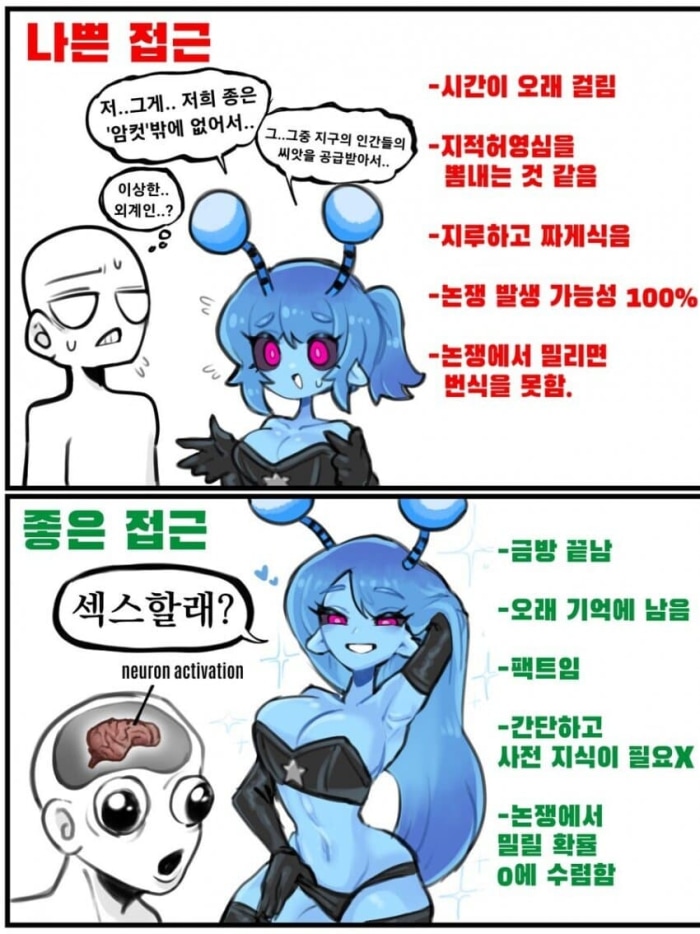 15금)외계인이 지구인에게 접근하는 방법