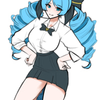 교복 그웬 낙서