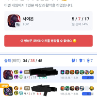 지금 하이라이트 생성 막힘?