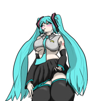 미쿠 그림(초보)