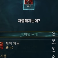 퀘스트 깨면 제어와드가 40원?