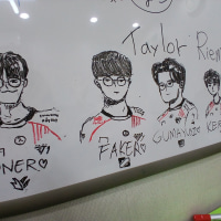 2024 월즈 우승했을 때 그린 낙서