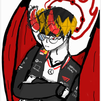 태블릿 그림판으로 그린 페이커와 케리아 팬아트