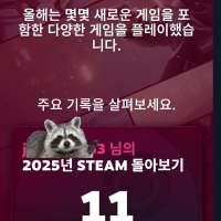 스팀 연말 정산 떴네