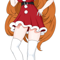 크리스마스 이브라서 산타걸 그렸습니다