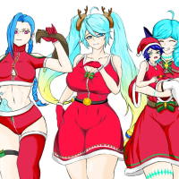 1년 전 그림들이랑 비교