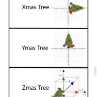 여러 종류의 크리스마스 트리들