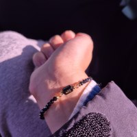 went to a temple and bought a bracelet
