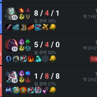 오늘 피방 전적