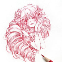 수정 장미 그웬 그려봤어요 : )