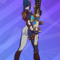 lol fighting game caitlyn ass