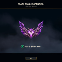 개똥챔 하나로만 마스터 가기 성공..!