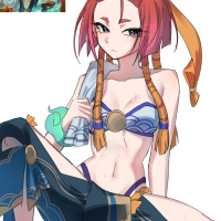 온천 유나라 그려봄