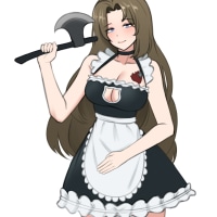야심한 점심에 올리고 가는 메이드 그림