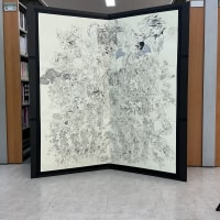 시간 이슈 때문에 색칠 못하고 전시했던 팬 아트