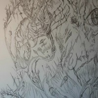 예전에 그린것중에 제일 기괴한것