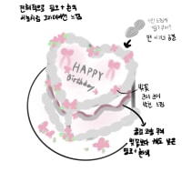 후 케이크 제작 넣엇다