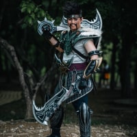 cosplayed draven yesterday