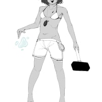 dark-skinned girl drawing
