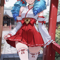 AI) Gwen in shrine maiden outfit