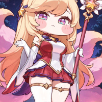 AI) Star Guardian Ahri in Trickcal style
