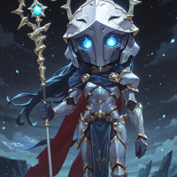 AI) Viktor, Aurora, and Quinn in Trickcal style (requested)