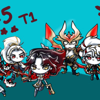 T1스킨 낙서
