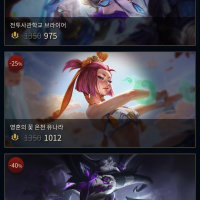 Skins currently on sale in the shop
