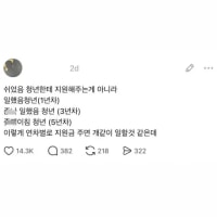 쉬었음 청년에게 지원해주지 말고