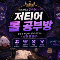 신생 롤 서버 [롤공방] 멤버 모집합니다~