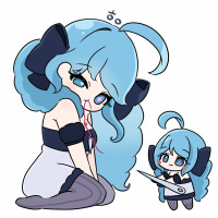 Smol Gwen giving a needle