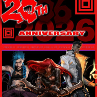 라이엇 게임즈 20주년 포스터 제작해봄