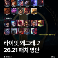 🚨26.21 패치 명단